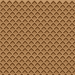 Naklejka premium Waffle background dark brown art abstract creative vector