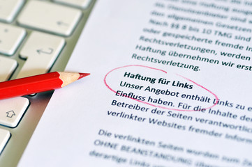 Rechtsinformation Haftung für Links