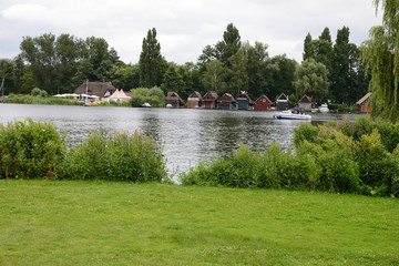Lake "Schweriner See" in the city of Schwerin, Germany