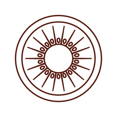 kiwi fresh fruit isolated icon vector illustration design