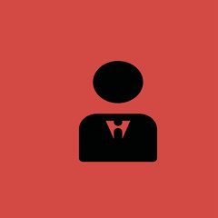 businessman icon. flat design