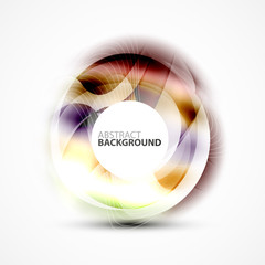 Modern shiny blurred swirl template
