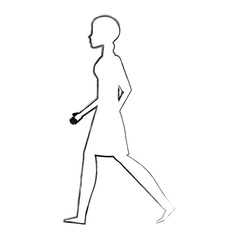 person walking isolated icon vector illustration design
