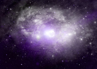 Stars, dust and gas nebula