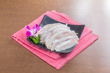 sliced pork 