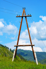 Power line in the highlands