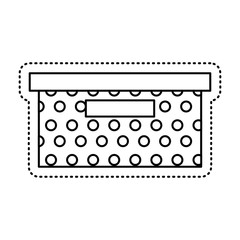 office packing box isolated icon vector illustration design