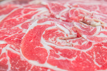 sliced beef belly