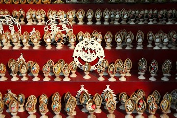 Fototapeta premium Christmas Decorations in a market