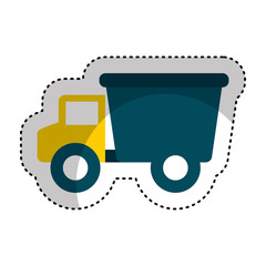 truck baby toy icon vector illustration design