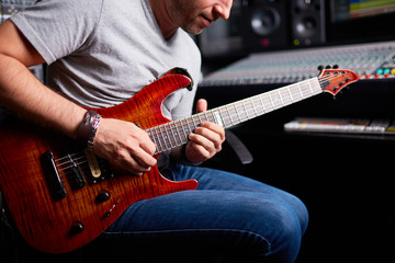 Guitarist playing