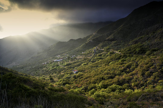 Spain, Tenerife, mountains near Masca
