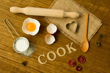 Fototapeta na wymiar Ingredients for cook
