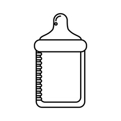 bottle milk baby isolated icon vector illustration design