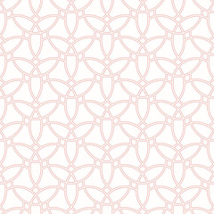 Seamless vector pink ornament in arabian style. Geometric abstract background. Pattern for wallpapers and backgrounds