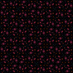 The black sky witn pink stars, texture