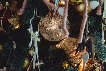 Christmas tree and decorations