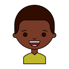 little boy character icon vector illustration design