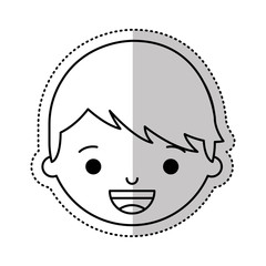 Obraz na płótnie Canvas little boy character icon vector illustration design