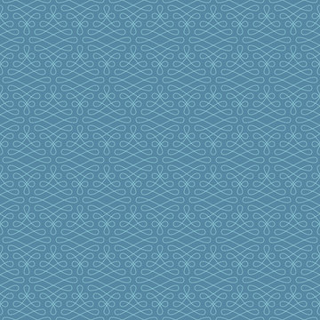 Neutral Seamless Linear Flourish Pattern in Niagara color