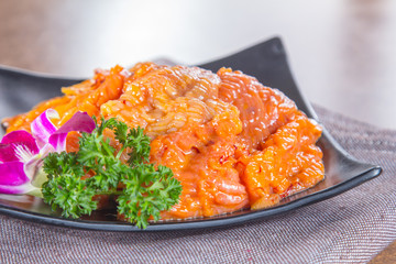 raw geoduck for hot pot