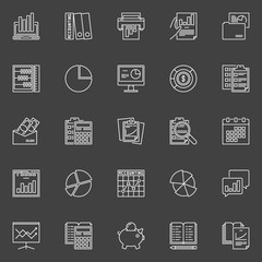 Accounting concept icons