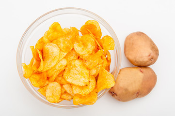 Чипсы в миске
