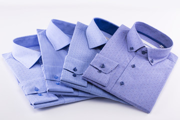 Classic men's shirts stacked
