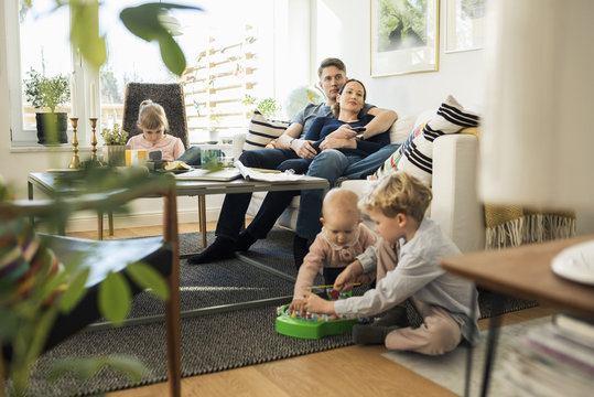 Family enjoying time together
