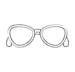 sunglasses female fashion icon vector illustration design
