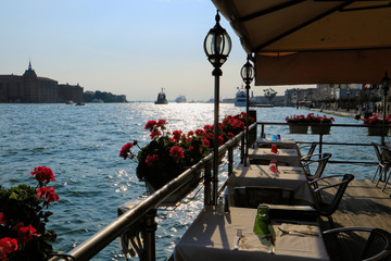 Fototapeta premium Italy Venice - romantic dinner 