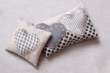 Cushions with heart