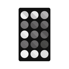 shadow make-up product isolated icon vector illustration design