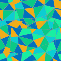 Fototapeta premium Geometric background of colorful triangles 