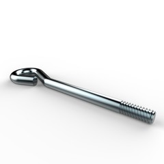 3d illustration of fundation bolt