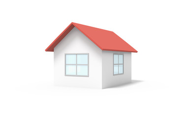 House, Home Isolated on White