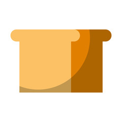 bread slice isolated icon vector illustration design