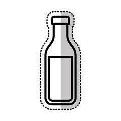 milk bottle olated icon vector illustration design