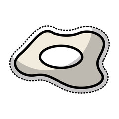 egg fried isolated icon vector illustration design