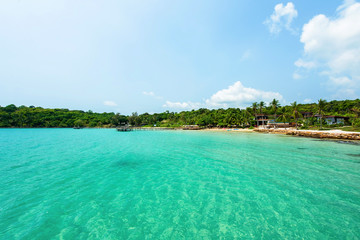Beautiful turquoise sea at koh kood island,Thailand
