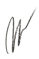 Black color Cosmetic pencil strokes