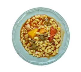 Beef and Tomato Macaroni Soup