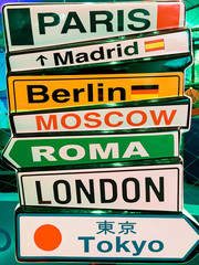 Capital Cities Arrow Sign Information