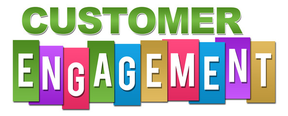 Customer Engagement Colorful Stripes 