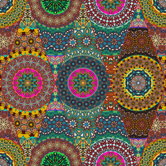 Seamless pattern. Vintage decorative elements. Hand drawn background. Islam, Arabic, Indian, ottoman motifs. Perfect for printing on fabric or paper.