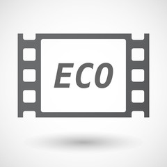 Isolated frame with    the text ECO