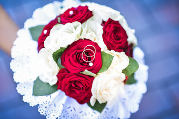 Wedding bouquet of the bride