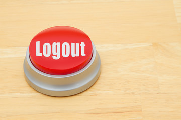 A Logout red push button