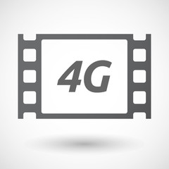 Isolated frame with    the text 4G