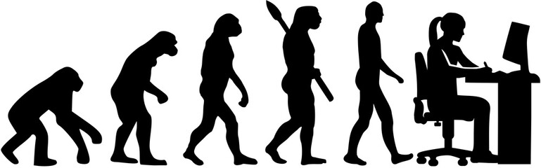 Female graphic artist evolution